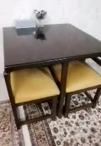 میز ناهار خوری کم جا مربع کاملا نو|میز و صندلی غذاخوری|تهران, وحیدیه|دیوار