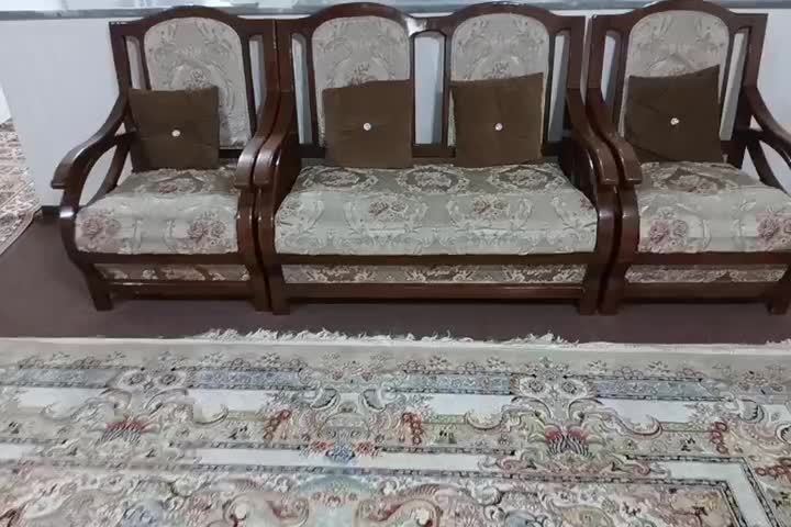 فروش مبلمان 8 نفره با میز پذیرائی،میز عسلی و کوسن|مبلمان خانگی و میز عسلی|پره‌سر, |دیوار