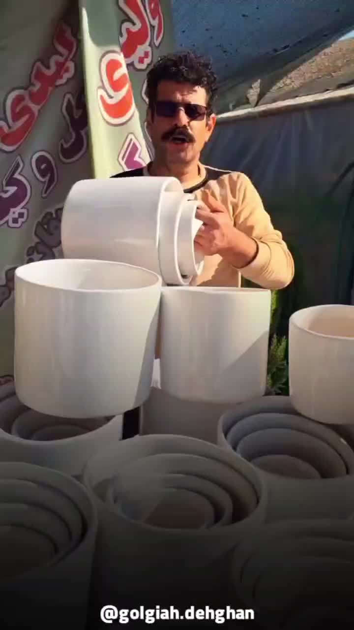 حراج ۴عدد گلد ان سرامیکی فقط ۱۶۸ تا امشب|گل و گیاه طبیعی|یزد, |دیوار