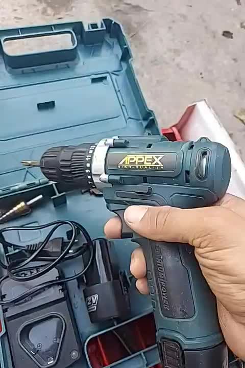 دریل شارژی براشلس اپکس ۱۲ ولت|ابزارآلات|سنگر, |دیوار