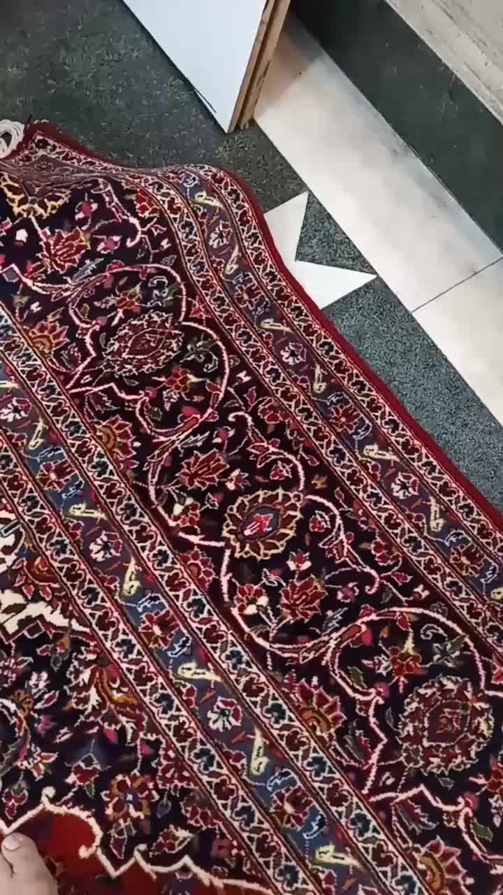 جفت فرش کاشان  قطبی۱۲ متری شسته گوشت دار سالم|فرش|تهران, سهروردی|دیوار