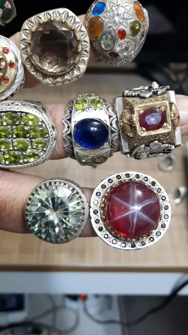 تعدادی انگشتره نقره فوق کلکسیونی، خاص و بی نظیر|جواهرات|قوچان, |دیوار