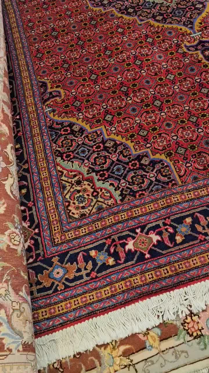 فرش جفت ماهی قرمز ۲۵ رج|فرش|تبریز, |دیوار