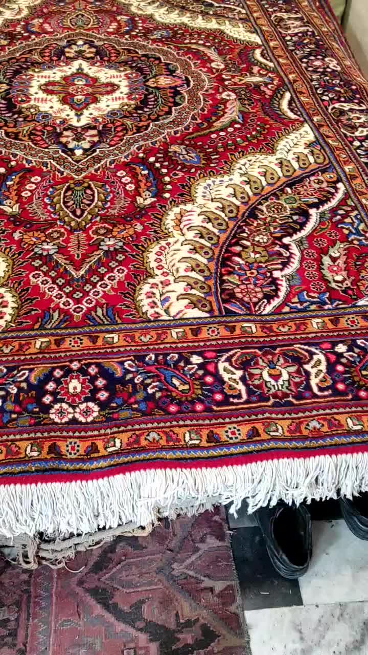 جفت 9 متری نقشه طاووس نو حال بافت مراغه|فرش|مراغه, |دیوار