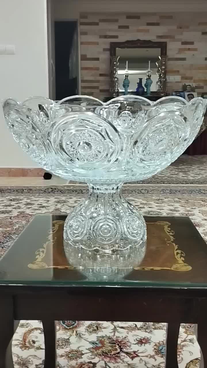 میوه خوری بزرگ کریستال امریکایی  طرح ستاره|ظروف سرو و پذیرایی|تهران, دروس|دیوار