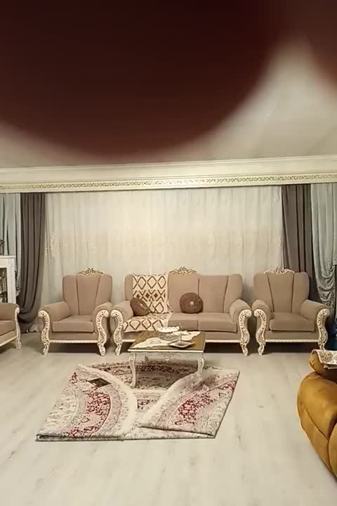 پرده توری همراه با دکور|پرده، رانر، رومیزی|تبریز, |دیوار