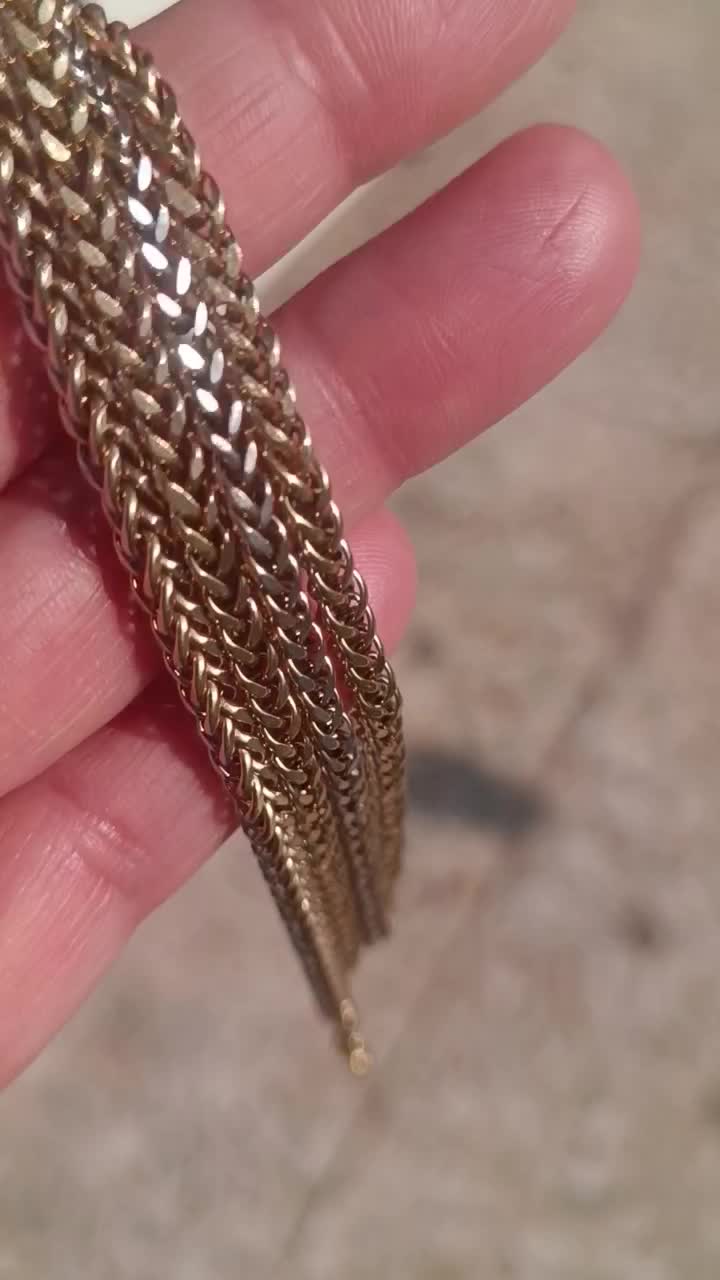 زنجیر طلا گندمی|جواهرات|مسجد سلیمان, |دیوار