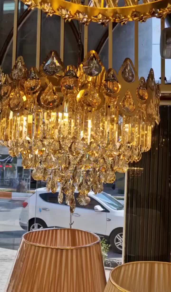 لوستر مدل کینگ سایز ۶۰ سانتی متر|لوستر و چراغ آویز|اردبیل, |دیوار