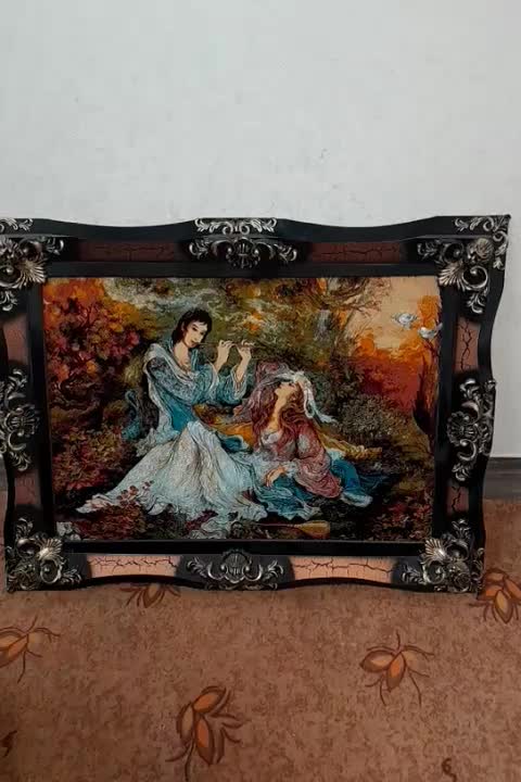 تابلو فرش مینیاتوری|تابلو فرش|خمینی‌شهر, |دیوار