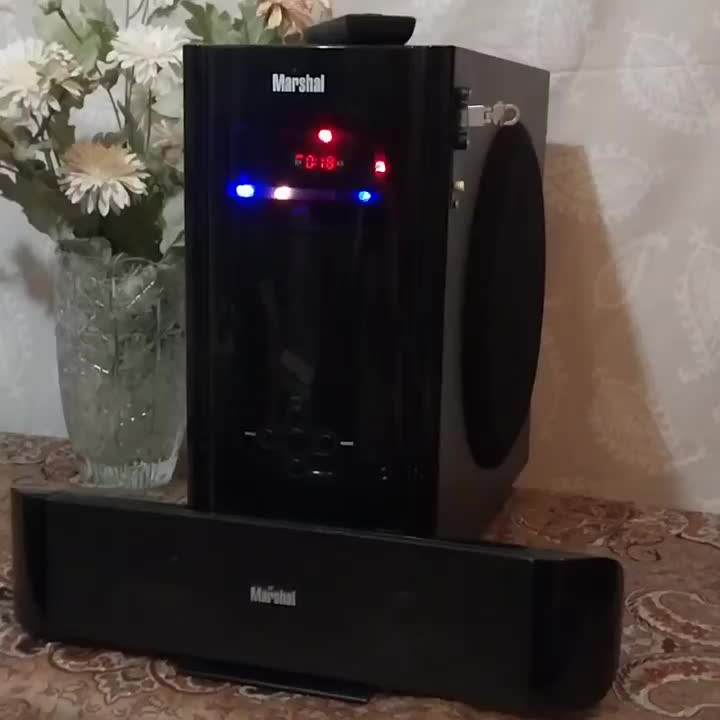 دستگاه باساب۸ اینچ دوبلندگو بلوتوث فلش رادیوکنترل|سیستم صوتی خانگی|تهران, گیشا|دیوار