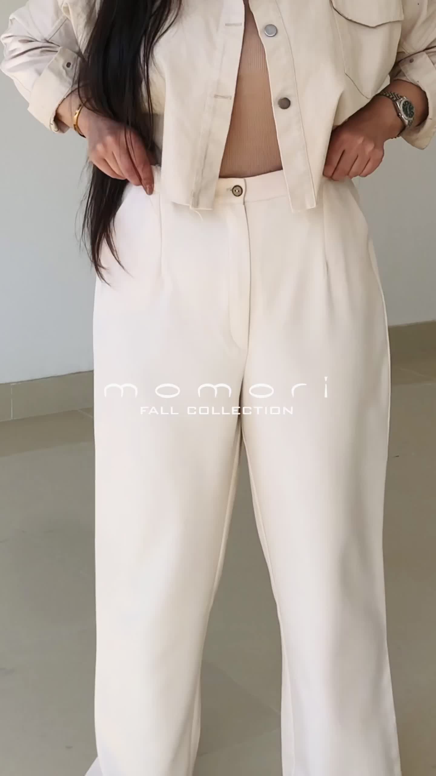 شلوار کرپ کرم استخونی|لباس|گرگان, |دیوار