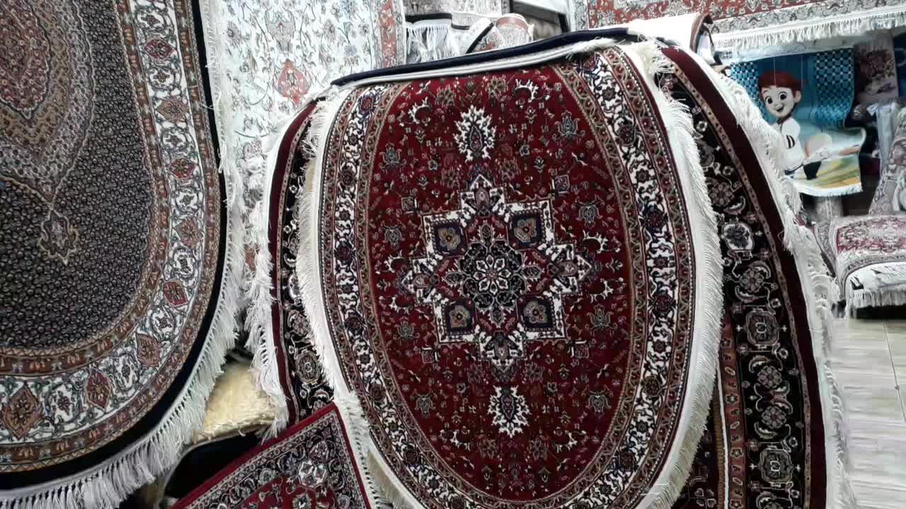 فرش هریس مارکسهندتهران بیضی۴مترسایز۱/۵×۲/۲۵|فرش|تبریز, |دیوار