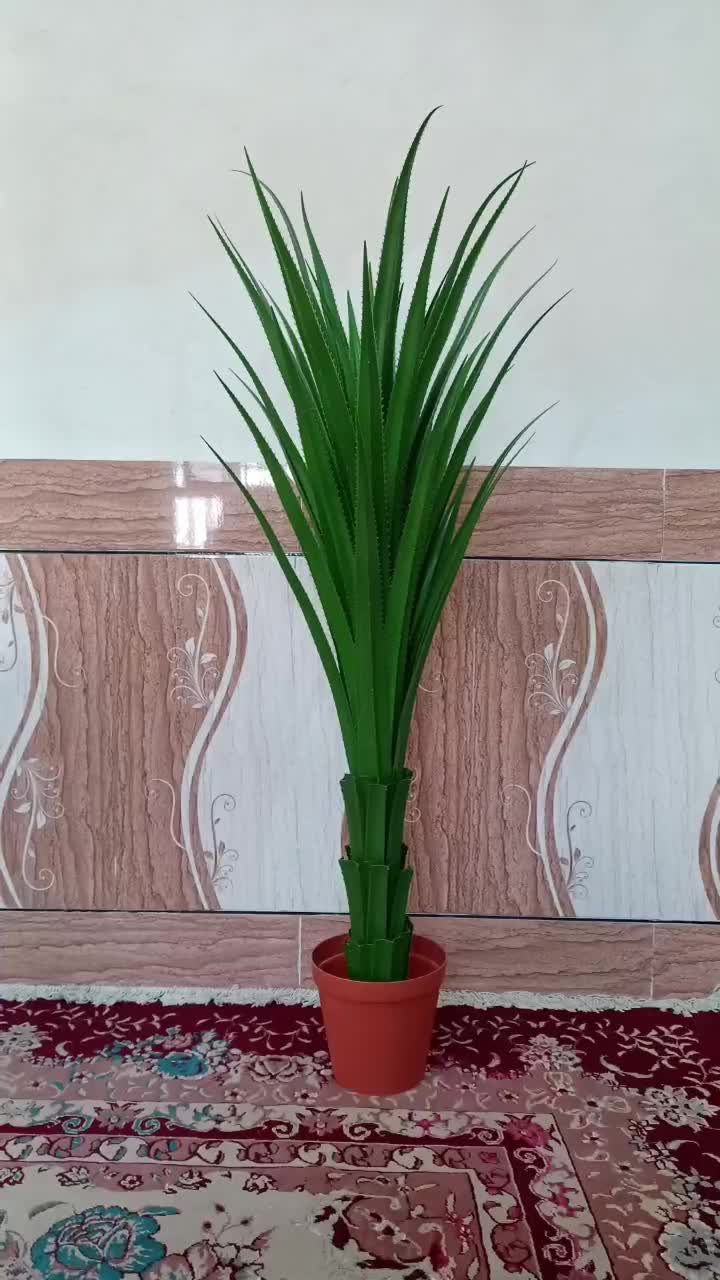 درختچه مصنوعی آلوورا طبیعینما ۱۲۰ سانت|گل مصنوعی|رامشیر, |دیوار