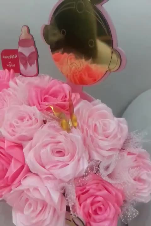 باکس گل رز جاودان صورتی برای دیدنی نوزاد|گل مصنوعی|اصفهان, شهرک امام خمینی|دیوار