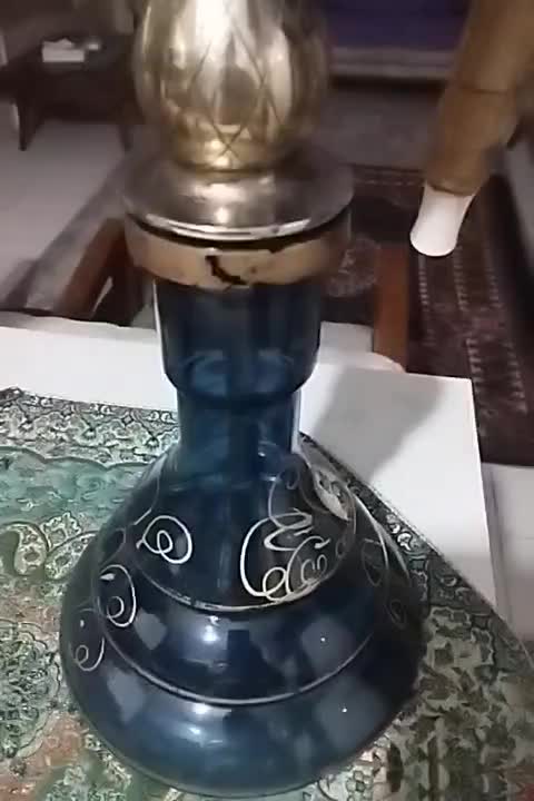 قلیان میویی برنزی قدیمی|کلکسیون اشیاء عتیقه|تبریز, |دیوار