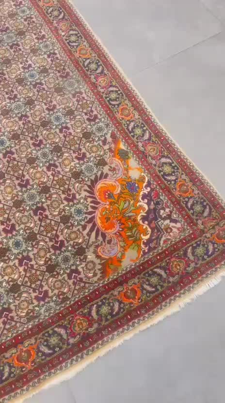 فرش دستباف (بساک) ۵ متری بیجار اعلا ۵۰ رج کرک|فرش|مشکین‌دشت, |دیوار