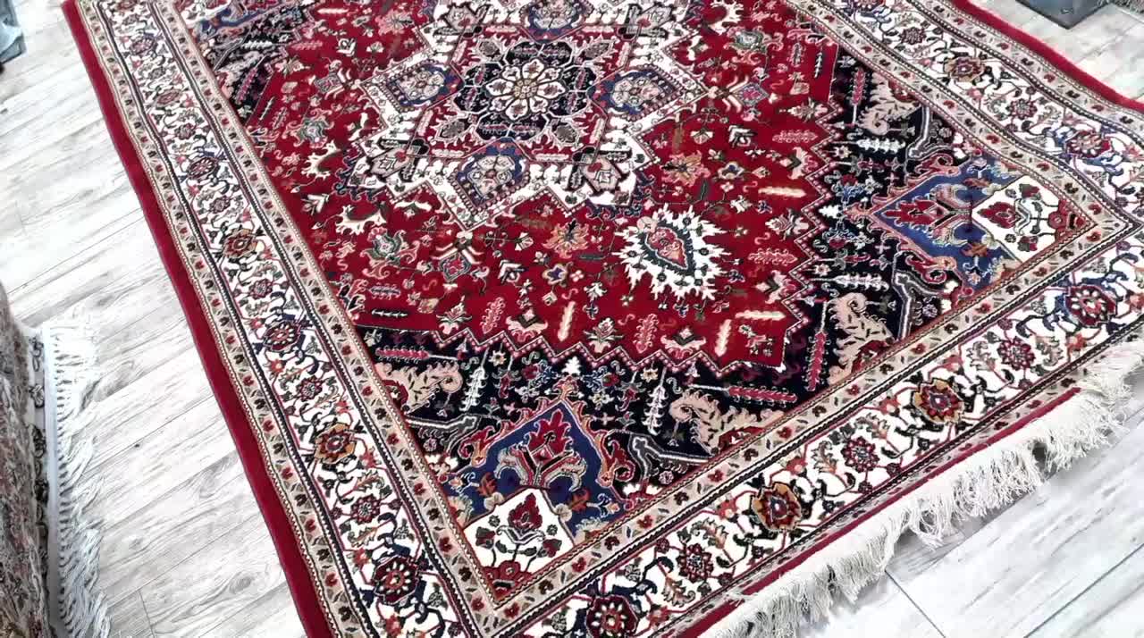 فرش هریس تاجری لاکی۴متر فرش آشپزخانه ۷۰۰شانه|فرش|تبریز, |دیوار