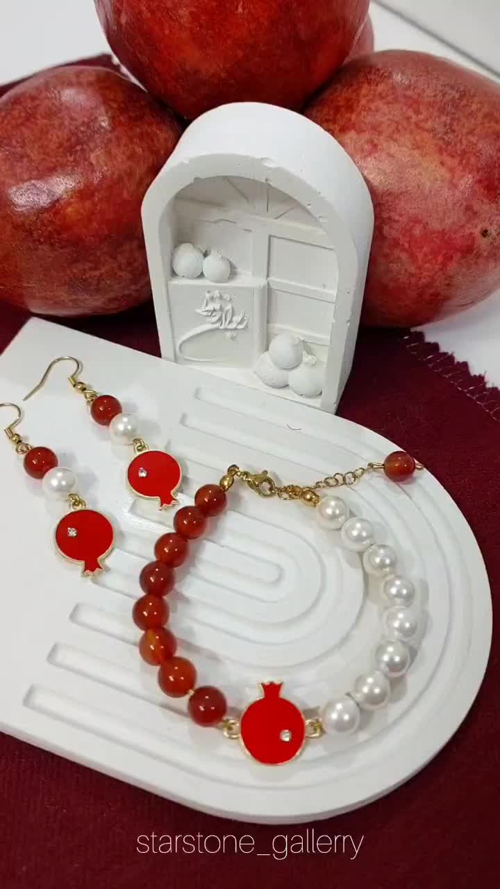 اکسسوری سنگی یلدایی،یلدا،دستبند سنگی|بدلیجات|مشهد, کوثر|دیوار