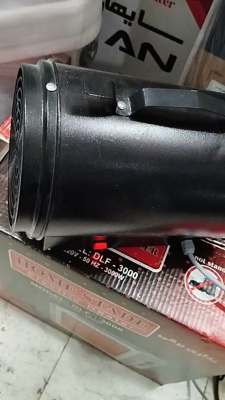 بخاری برقی جت فن حلزونی|بخاری، هیتر، شومینه|آستانه اشرفیه, |دیوار