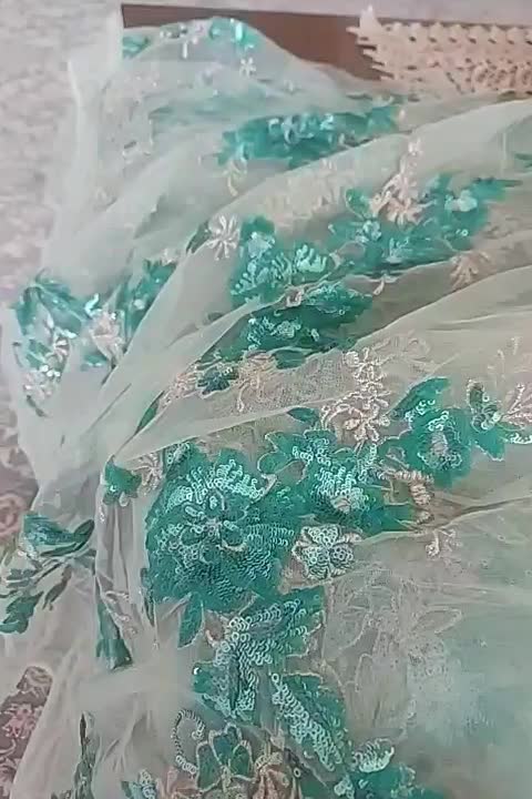 پارچه تور پولک دوزی شده  مجلسی ترک|لباس|تهران, دربند|دیوار