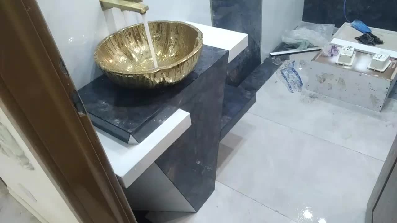 «روشویی سرامیکی سفارشی . طراحی معماری خاص|لوازم سرویس بهداشتی|سیرجان, |دیوار