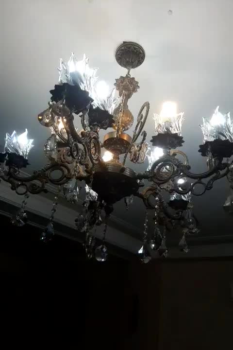 لوستر ۱۰ شعله ارزان|لوستر و چراغ آویز|تبریز, |دیوار