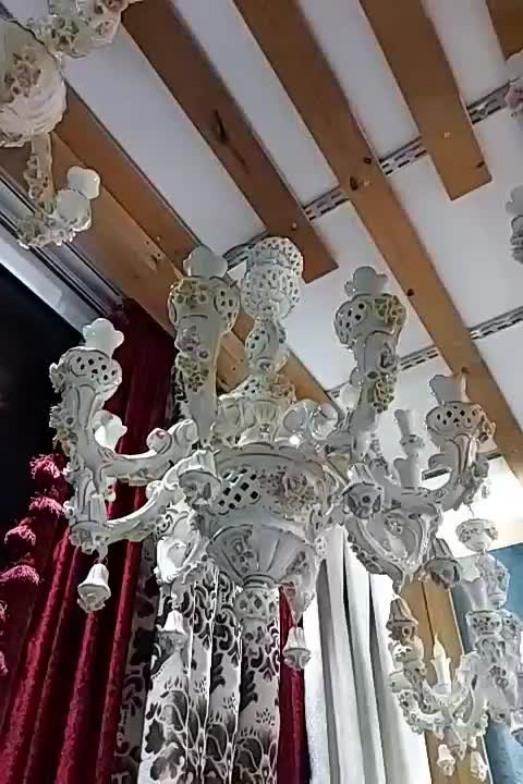 لوستر ۶ شاخه مدل حصیری|لوستر و چراغ آویز|تهران, نیروی هوایی (پیروزی)|دیوار