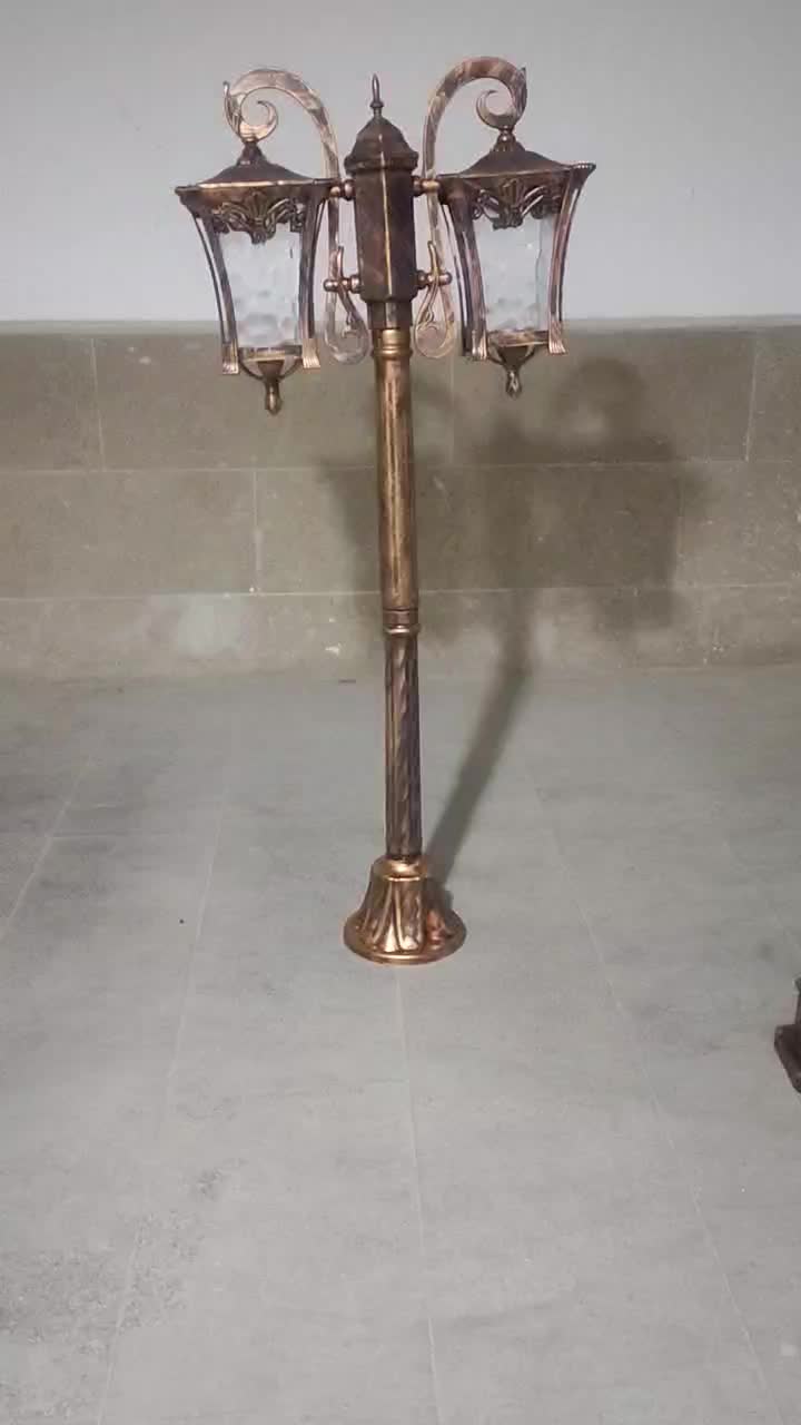 پایه چراغ دوشعله پارکی و باغ|لوستر و چراغ آویز|شیراز, وصال|دیوار