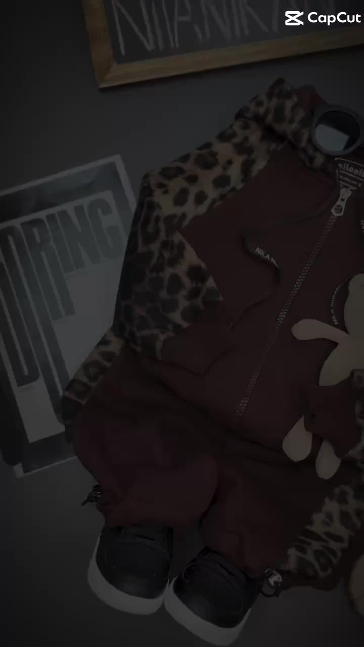 ست سوییشرت شلوار پلنگی کد 1947|کفش و لباس بچه|رشت, خواهر امام|دیوار