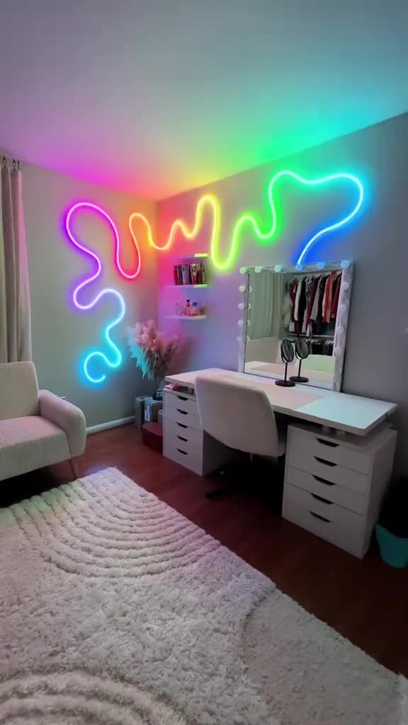 ریسه نئون آرجی بی ۷رنگ|ریسه و چراغ تزئینی|مشهد, آیت الله خامنهای|دیوار