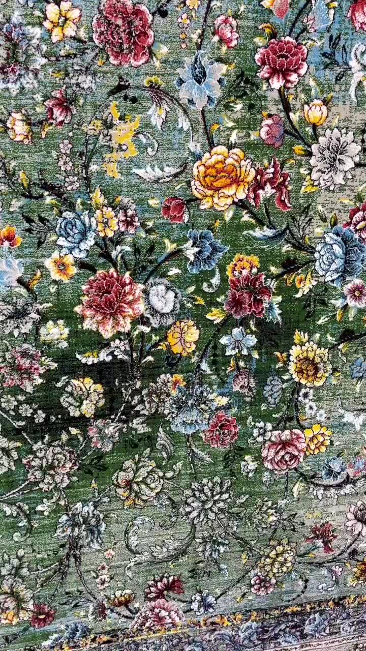 خاصترین فرش سبز بازار ۱۲۰۰ شانه کف ساده|فرش|قزوین, |دیوار