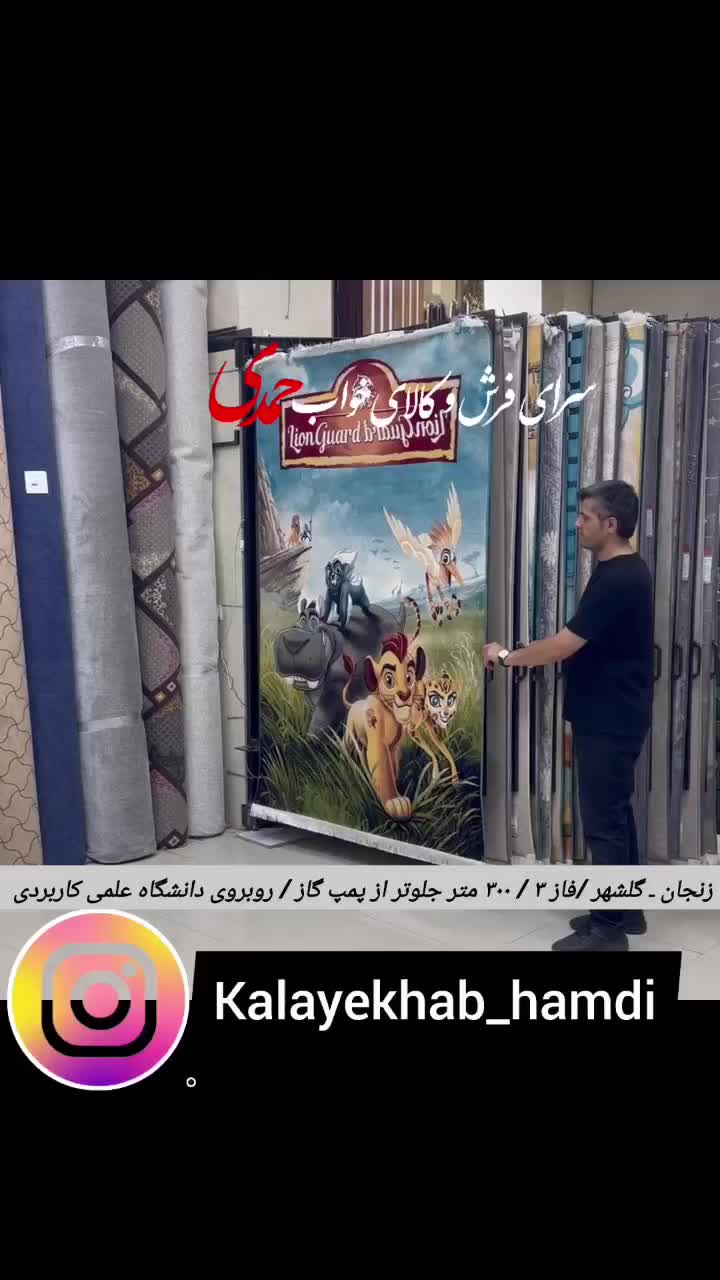 دار/ رگال فرش ۱۵۰ × ۲۲۵ کتابی نمایشگاهی۹۰درجه۱۳برگ|فروشگاه و مغازه|زنجان, |دیوار