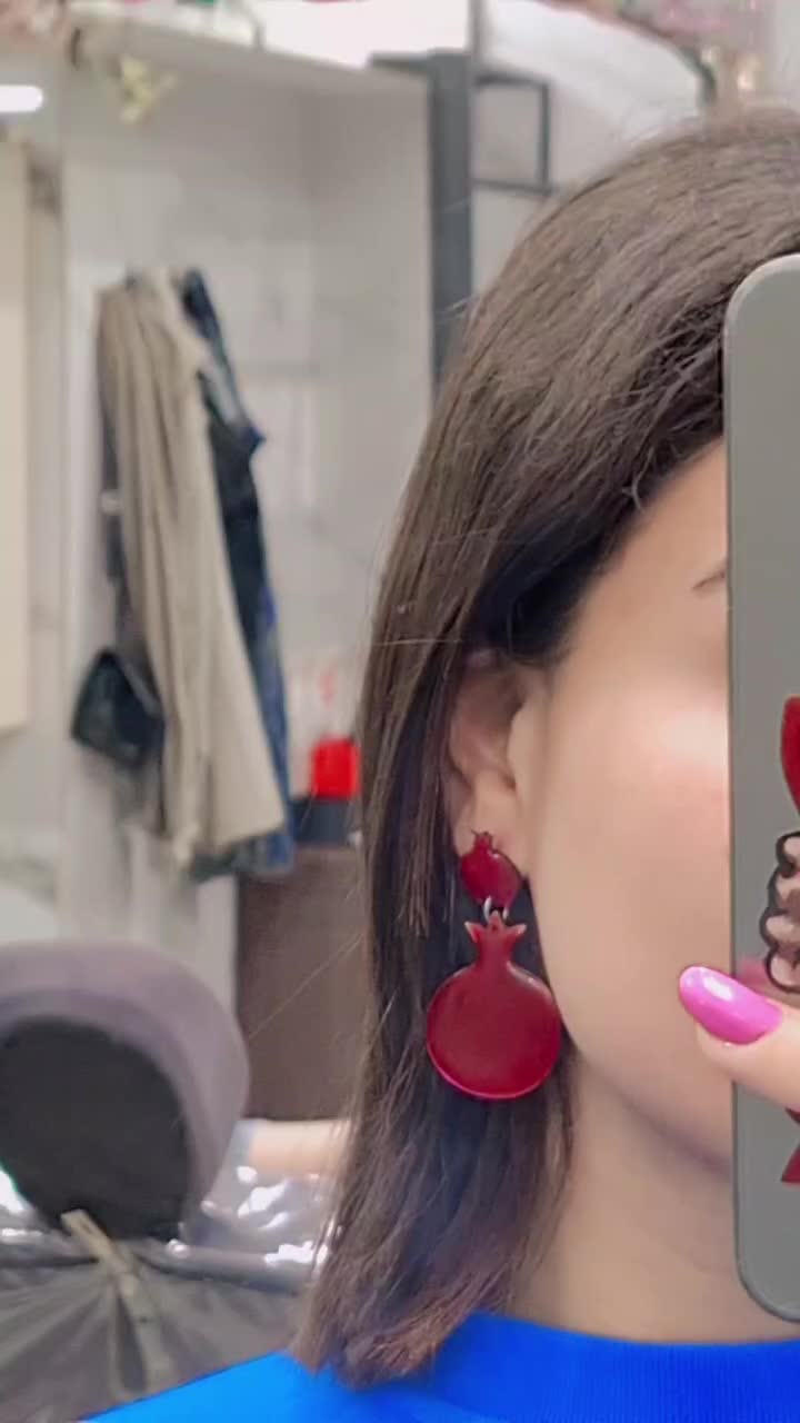 گوشواره رزین یلدایی|زیورآلات و اکسسوری|سلمان‌شهر, |دیوار