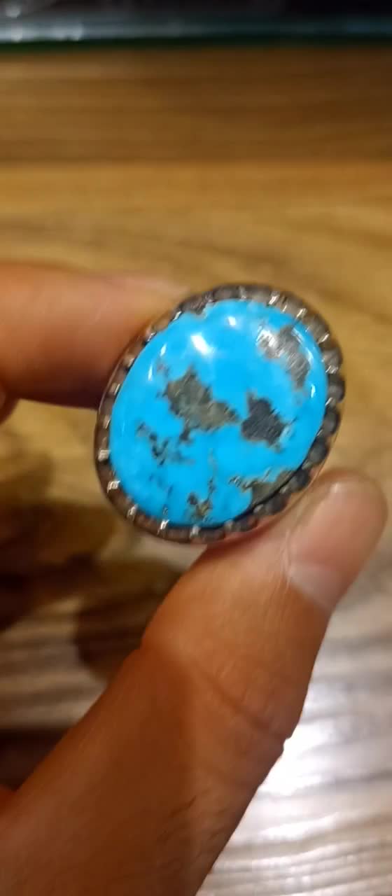 انگشتر فیروزه نیشابور رکاب استاد صابری|جواهرات|تهران, بازار|دیوار