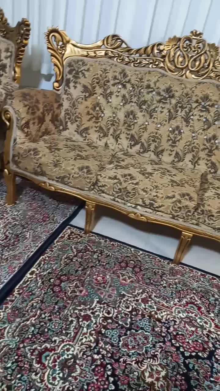مبل سلطنتی ۹ نفره|مبلمان خانگی و میز عسلی|کنگاور, |دیوار