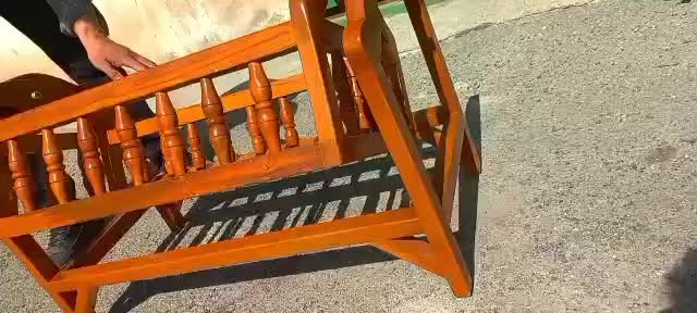 کهواره نوزادی چوبی|تخت و صندلی بچه|باقرشهر, |دیوار