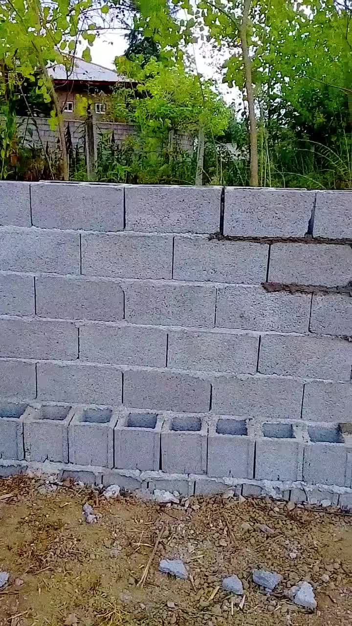 بنایی بلوک چینی سیمان کاری سیاه و سفید|خدمات پیشه و مهارت|شفت, |دیوار