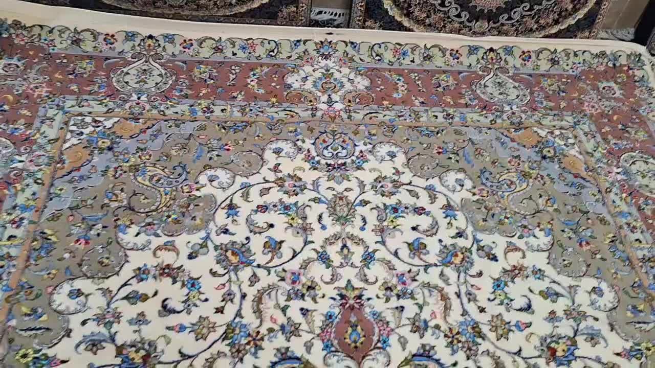 جفت فرش ۹ متری دستبافت|فرش|کاشان, لتحر|دیوار