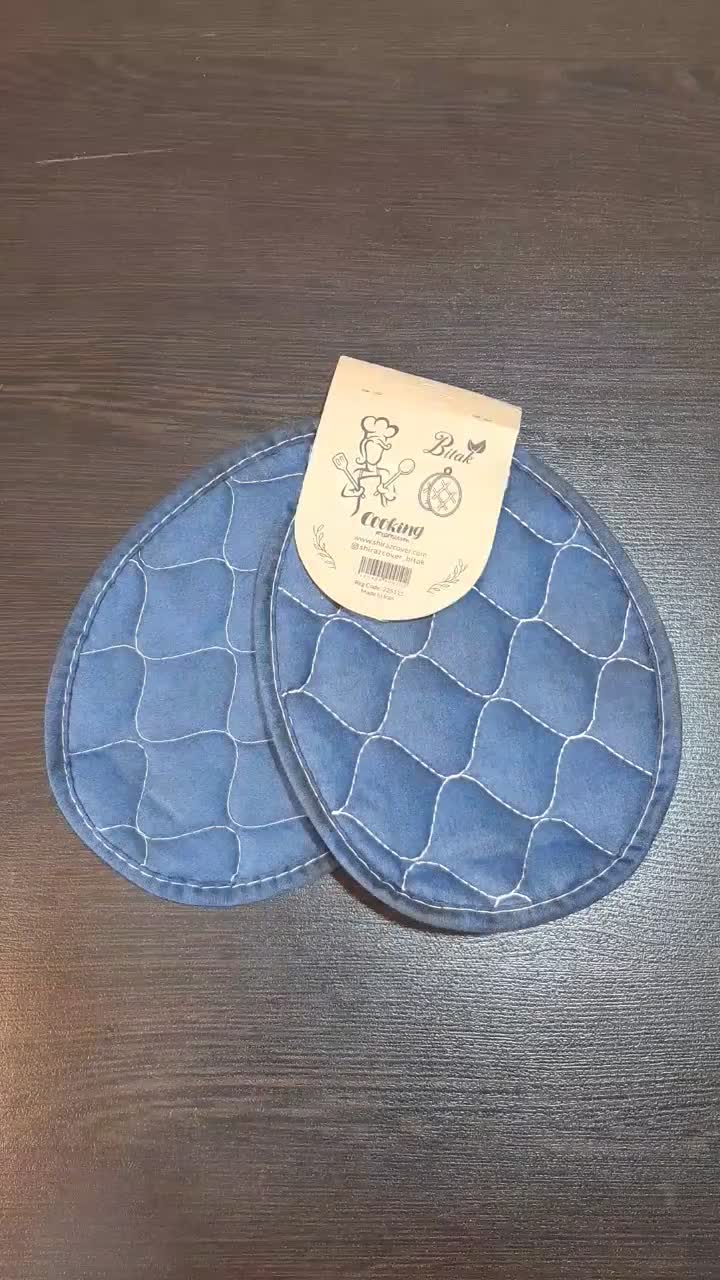 دستگیره نسوز بیضی کلاسیک ، سورمه ای فروشگاه بوتیا|سفره، حوله، دستمال آشپزخانه|کرمان, |دیوار