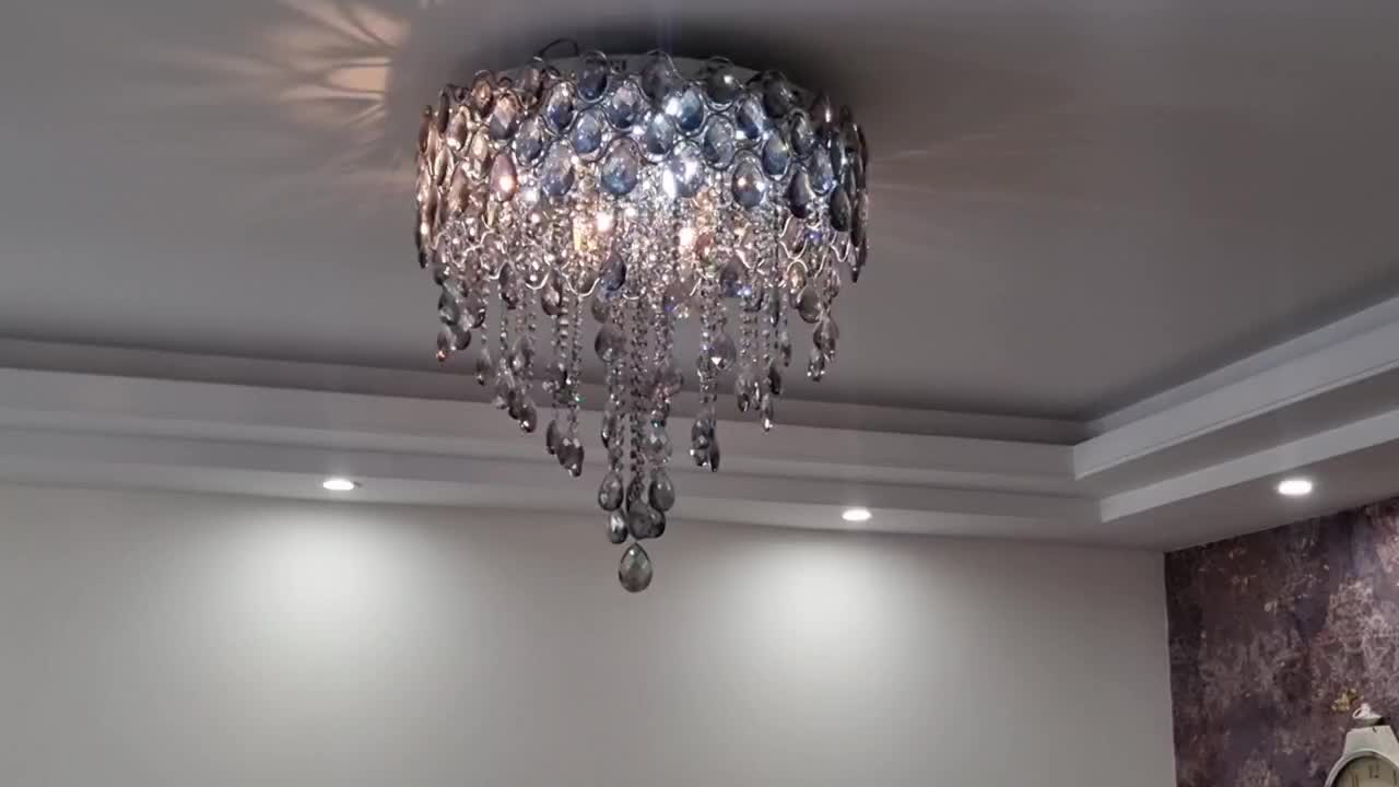 ۲ لوستر وارداتی و ۱ دیواری کریستال و استیل درجه یک|لوستر و چراغ آویز|تهران, باغ فردوس|دیوار