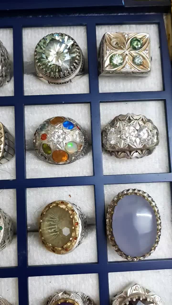 ۴۰عدد انگشتر نقره جواهری و کلکسیونی، فاخر|جواهرات|قوچان, |دیوار