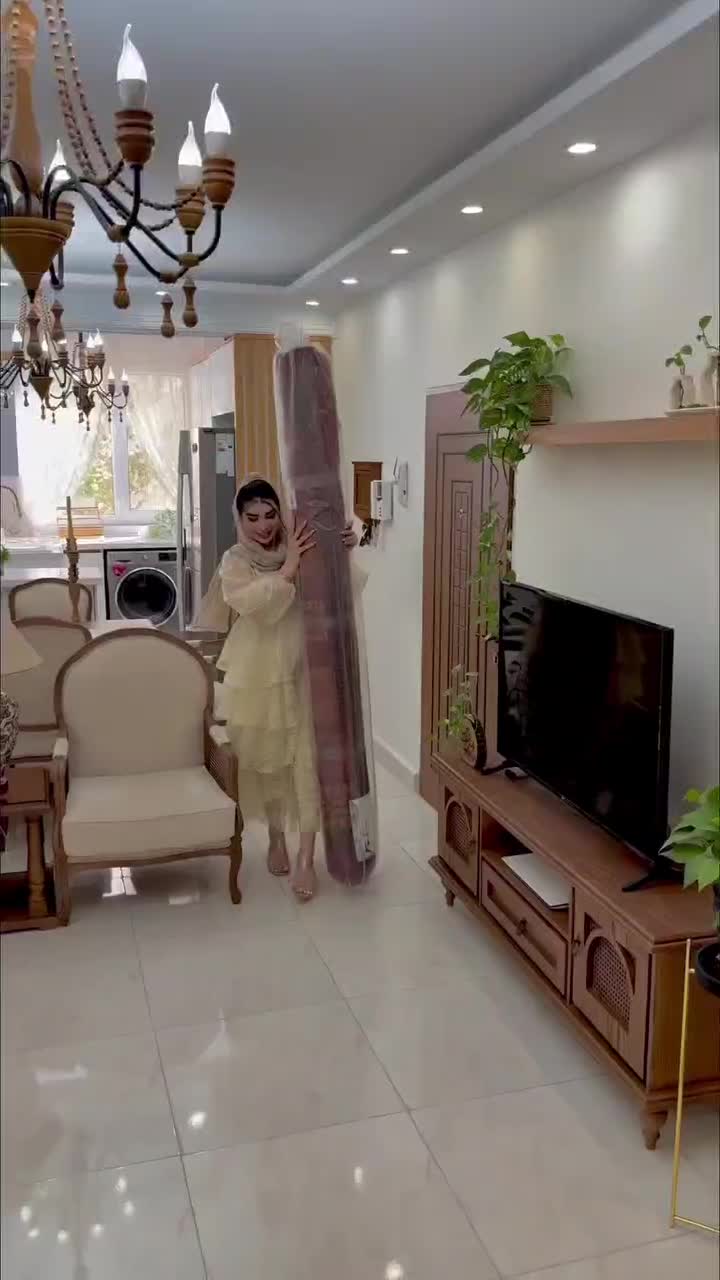 فرش ۸۰۷ طرح سنتی لاکی در منزل مشتری ۶و۹و۱۲ متری|فرش|قم, باجک دو|دیوار