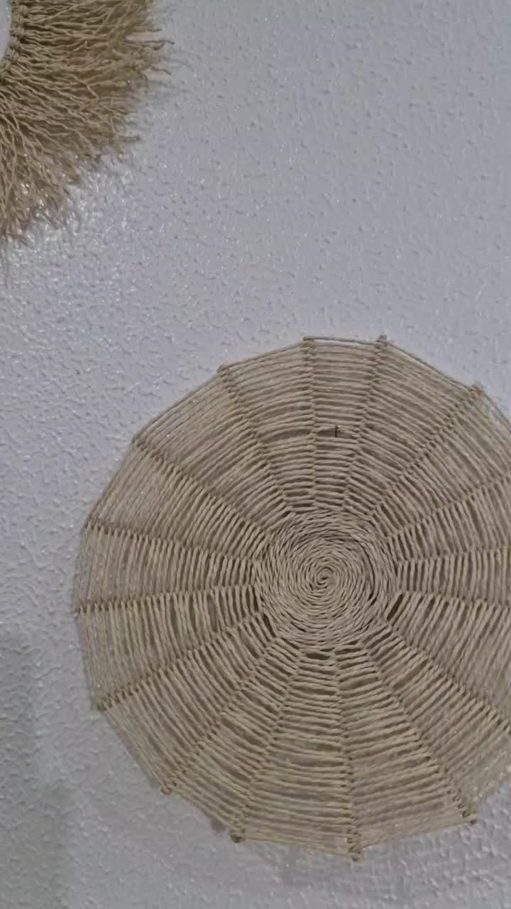 دیوارکوب رافیا|صنایع دستی و سایر لوازم تزئینی|شاهینشهر, عطار|دیوار