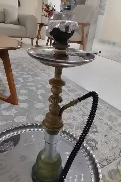 قلیان برنجی تنه سنگین|صنایع دستی و سایر لوازم تزئینی|ماهدشت, |دیوار