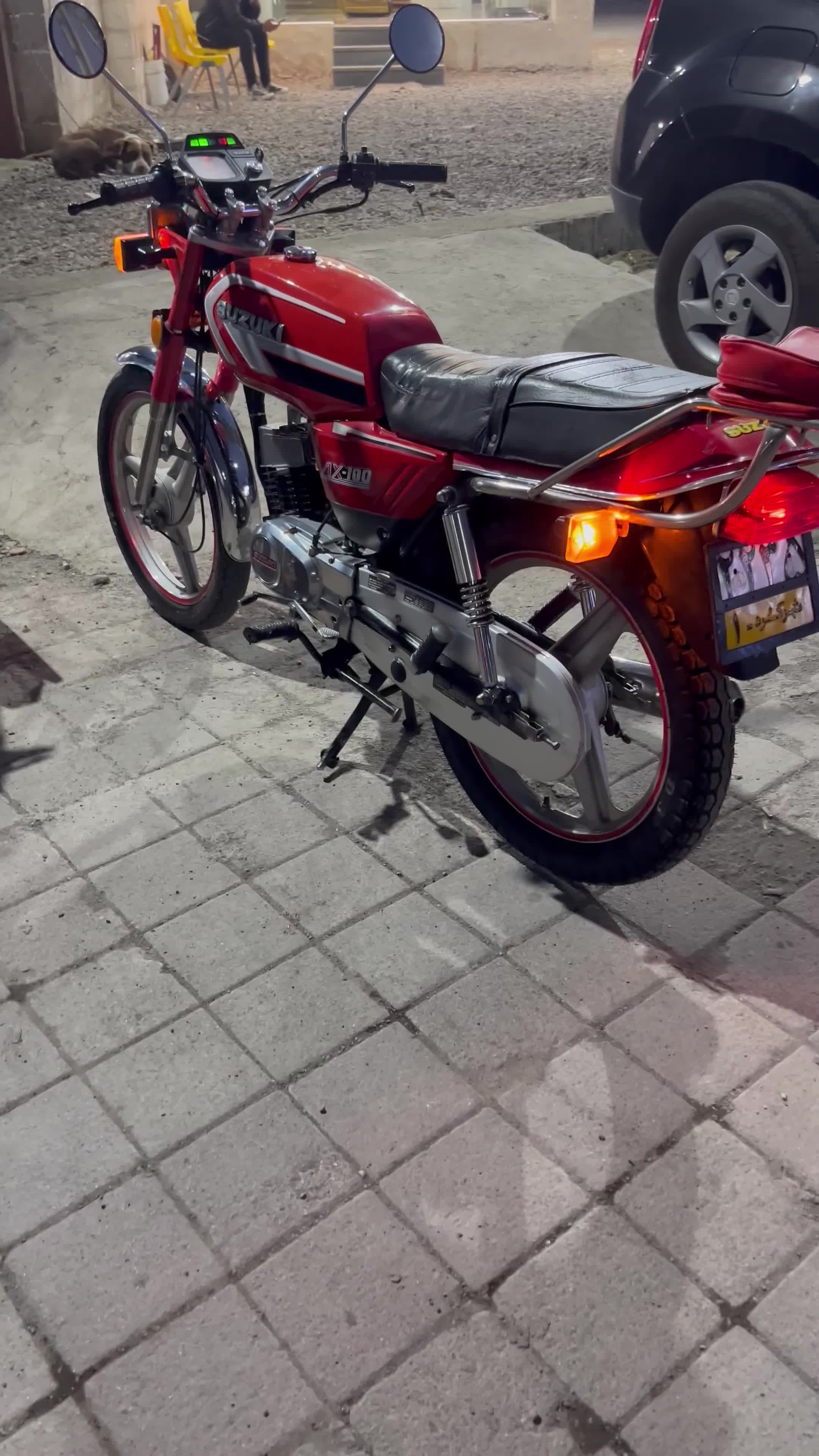 سوزوکی ax100 رینگی استارتی با لوازم اضافه|موتورسیکلت|لنگرود, |دیوار