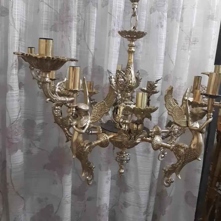 لوستر برنز اصل لوستر کنار سالنی کنارسالنی|لوستر و چراغ آویز|تهران, نیروی هوایی (پیروزی)|دیوار