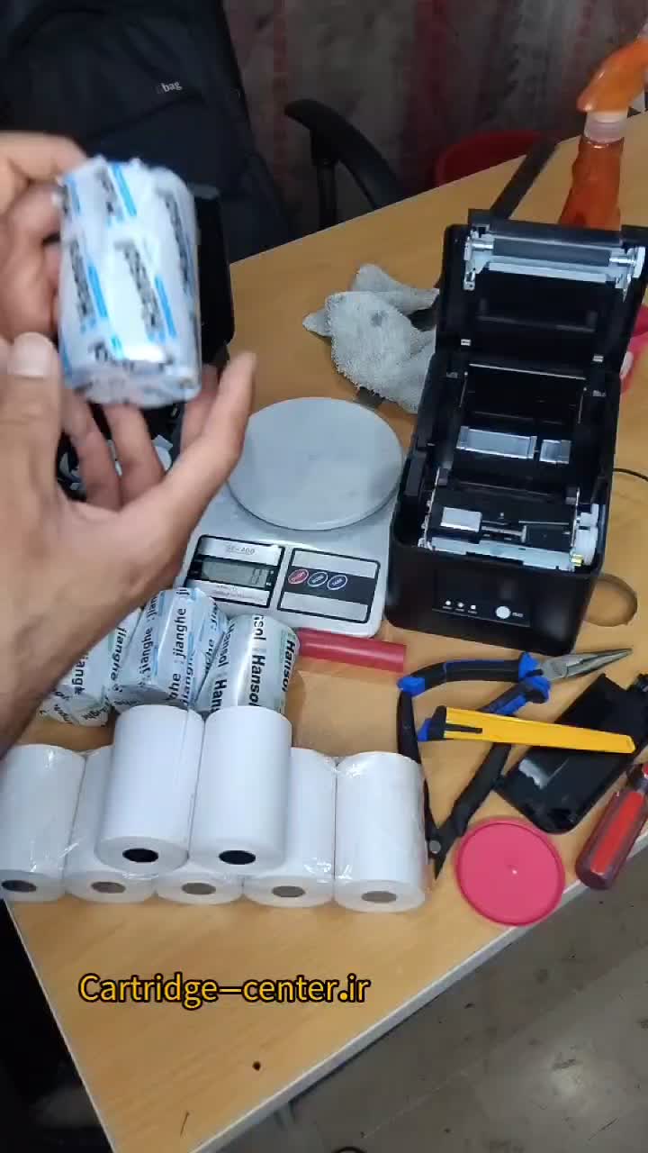 پخشA4کاغذ رول حرارتی سفید رنگی کارتخوان فیش پرینتر|پرینتر، اسکنر، کپی، فکس|بندرعباس, |دیوار