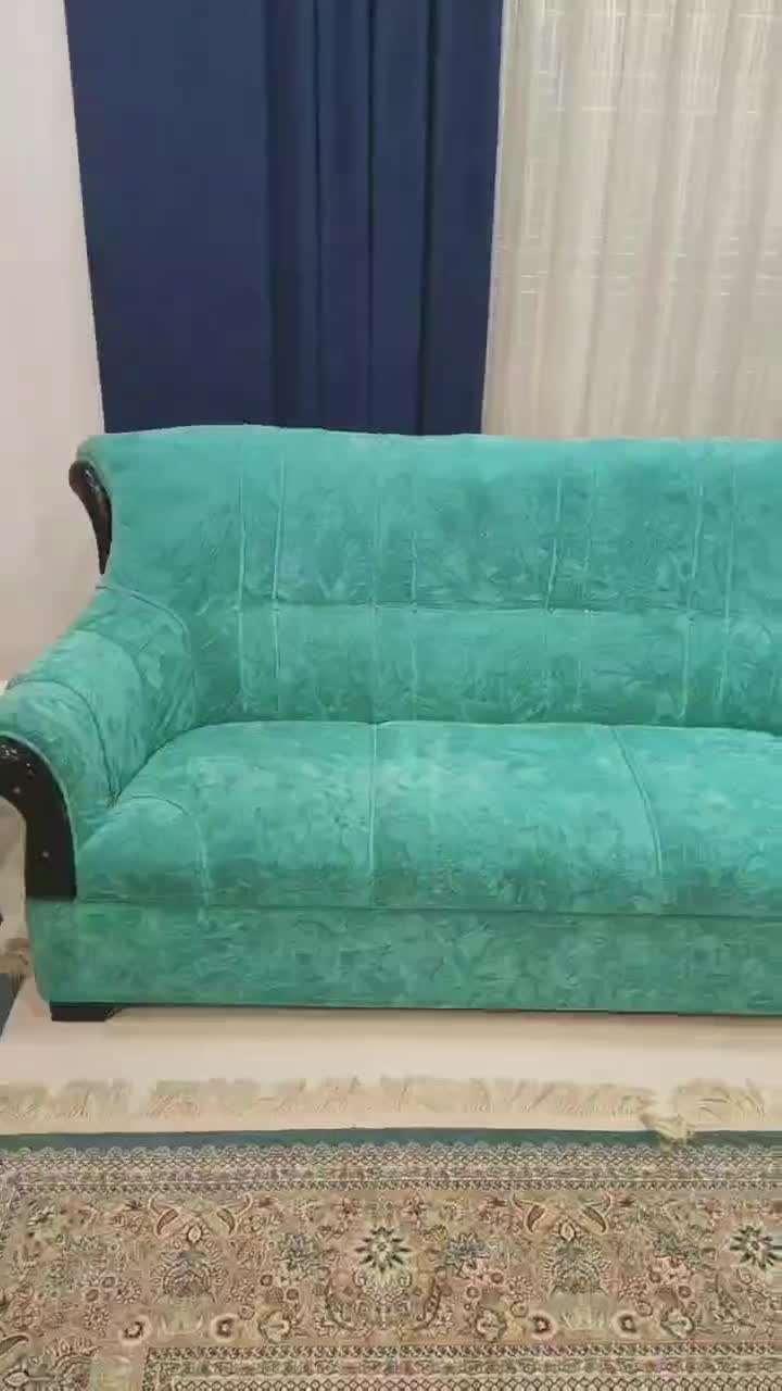 فروش مبلمان راحتی 7 نفره رنگ فیروزه ای خاص و شیک|مبلمان خانگی و میز عسلی|ساری, |دیوار