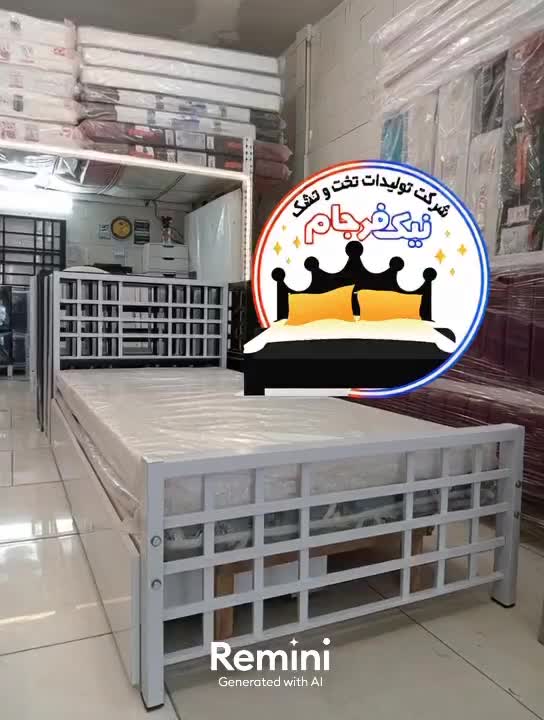 تخت خواب یک نفره نیک فرجام(تختخواب ۱یکنفره)پرهام|تخت و سرویس خواب|مشهد, سپاد|دیوار
