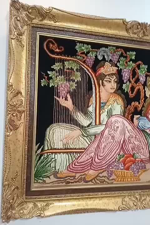 تابلو فرش دستبافت تبریز|تابلو فرش|آفتاب, |دیوار